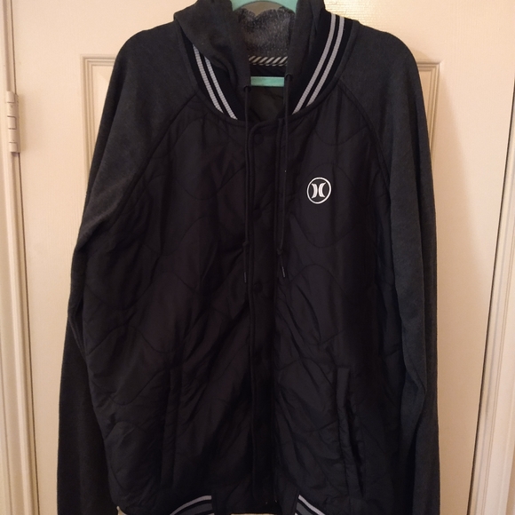 Hurley Full Zip Long Sleeve Hooded Jacket Coat Men's sz XXL. - Picture 3 of 9